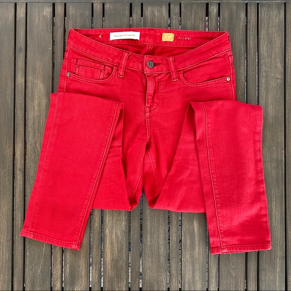 Anthropologie Denim - Anthropologie Pilcro Red Skinny Jeans